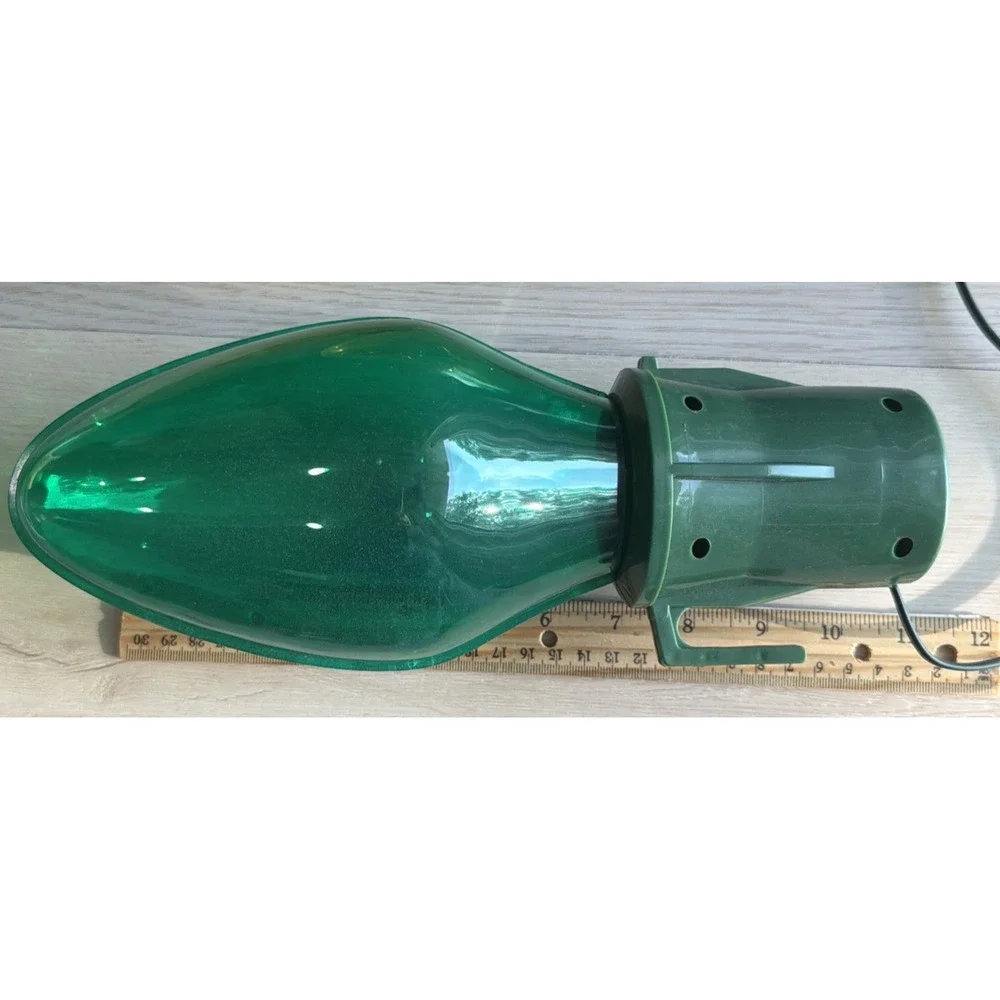 T16~ 4 Lighted GIANT BULB Christmas Decorations Pathway Strand Vintage TESTED